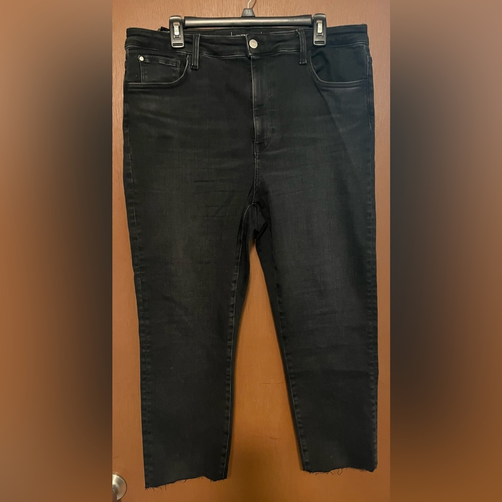 H&M Jeans | H&M True to You Skinny Jeans Black Cropped Size XXL